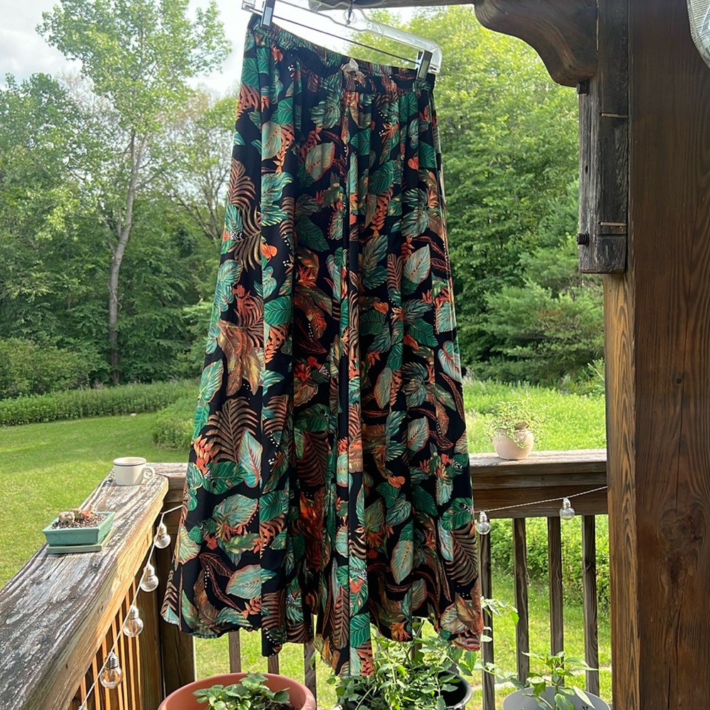 Christian Siriano Tropical Maxi Skirt